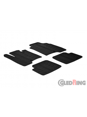 Original Gledring Passform Fußmatten Gummimatten 4 Tlg.+Fixing - Fiat Panda 2012-2014 & 4x4